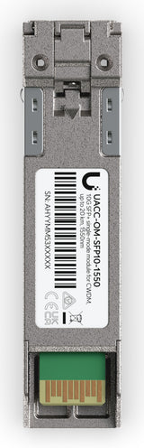 Ubiquiti UACC-OM-SFP10-1550 modul til netværksmodtager Fiberoptisk 11300 Mbit/s SFP+ 1550 nm