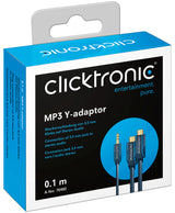 ClickTronic 70492 lydkabel 0,1 m 3.5mm 2 x RCA Blå