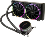Inter-Tech LC-240 RGB Processor Alt-i-en væskekøler 12 cm Sort 1 stk