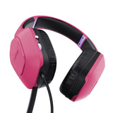 Trust GXT 415P Zirox Headset Ledningsført Spil Lyserød