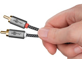 Goobay 65293 lydkabel 2 m 2 x RCA Grå