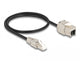 DeLOCK 87204 netværkskabel Sort, Sølv 0,5 m Cat6a S/FTP (S-STP)