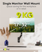 Goobay 70820 skærmbeslag og -stativer 81,3 cm (32") Væg Sort