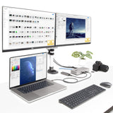 StarTech.com 132UE-TB4USB4DOCK dockingstation Ledningsført Thunderbolt 4 Grå