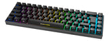 Deltaco Gaming GAM-100-DE tastatur Spil USB + RF Wireless + Bluetooth QWERTZ Tysk Sort