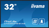 iiyama LH3260HS-B1AG skilte display Digital A-tavle 80 cm (31.5") LED Wi-Fi 500 cd/m² Fuld HD Sort Indbygget processer Android 11 24/7