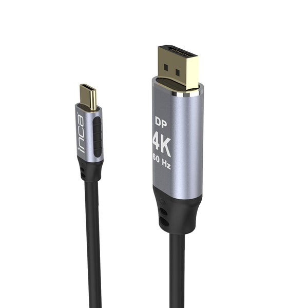 Inca ITCD-20 videokabel adapter 2 m USB Type-C HDMI Sort, Sølv