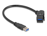 DeLOCK 67153 kabel kønsskifter USB-A Sort