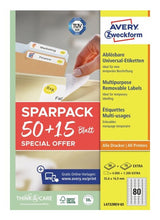 Avery L4732REV-65 print etiket Hvid Selvklæbende printeretiket