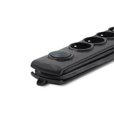 Qoltec 50172 overspændingsbeskytter Sort 6 AC stikkontakt(er) 230 V 5 m