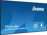 iiyama LH8665UHSB-B1 skilte display Kiosk design 2,18 m (86") LED Wi-Fi 800 cd/m² 4K Ultra HD Sort Indbygget processer Android 11 24/7