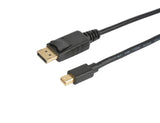 Prokord DP-MDP 0042 DisplayPort kabel 2 m Mini DisplayPort Sort
