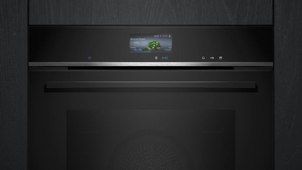 Siemens iQ700 HS736G1B2 ovn 71 L Sort, Rustfrit stål