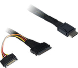 Inter-Tech 88885642 Serial Attached SCSI (SAS)-kabel 0,75 m 32 Gbit/sek. Sort