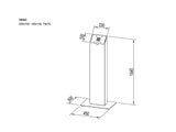 Multibrackets 5179 skærmbeslag til skiltning 81,3 cm (32") Sort