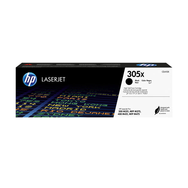 HP Original 305X LaserJet-tonerpatron med høj kapacitet, sort
