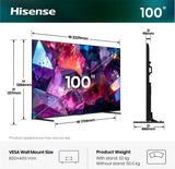 Hisense 100Q7S PRO 2,54 m (100") 4K Ultra HD Smart TV Wi-Fi Sort
