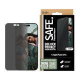 PanzerGlass SAFE. by ® 2-Way Privacy Skærmbeskyttelse iPhone 16 Pro | Ultra-Wide Fit