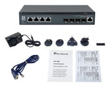 LevelOne XEL-0891 Administreret L3 10G Ethernet (100/1000/10000) Desktop Grå