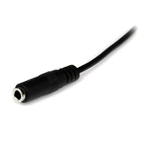 StarTech.com MU2MMFS lydkabel 2 m 3.5mm Sort
