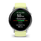 Garmin Venu 010-03014-02 Smartwatch og sportsur 3,56 cm (1.4") AMOLED 45 mm Digital 454 x 454 pixel Berøringsskærm Sølv Wi-Fi GPS (satellit)