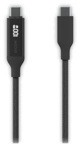 Ubiquiti UACC-Cable-USB-100W-2M-BK USB-kabel USB C 0,48 Gbit/sek. Sort, Grå