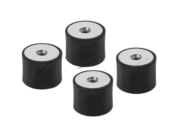 DeLOCK 60828 monteringssæt Sort, Stål Stål, Gummi