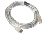 Lanberg CA-USBE-12CC-0050-TR USB-kabel USB 2.0 5 m USB A 0,48 Gbit/sek. Transparent