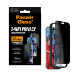 PanzerGlass ® 2-Way Privacy Skærmbeskyttelse iPhone 18 Pro Max | Ultra-Wide Fit m. EasyAligner