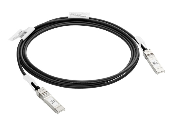 HPE Aruba Networking Networking Instant On 10G SFP+ to SFP+ 3m Direct Attach Copper Cable InfiniBand og fiberoptisk kabel SFP+ Sort, Sølv