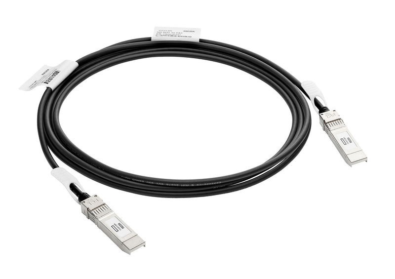 HPE Aruba Networking 10G SFP+ to SFP+ 7m Direct Attach Copper Cable InfiniBand og fiberoptisk kabel SFP+ Sort
