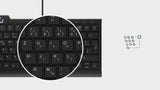 KeySonic KSK-5010ELC (DE) tastatur Hjem USB QWERTZ Tysk Sort
