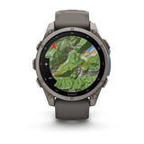 Garmin fēnix 9 3,56 cm (1.4") AMOLED 47 mm Digital 454 x 454 pixel Berøringsskærm Titanium Wi-Fi GPS (satellit)