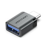 Vention CDQH0 kabel kønsskifter USB C USB A Grå