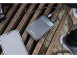 Sandberg 421-16 powerbank Lithium polymer (LiPo) 10000 mAh Aluminium, Sort