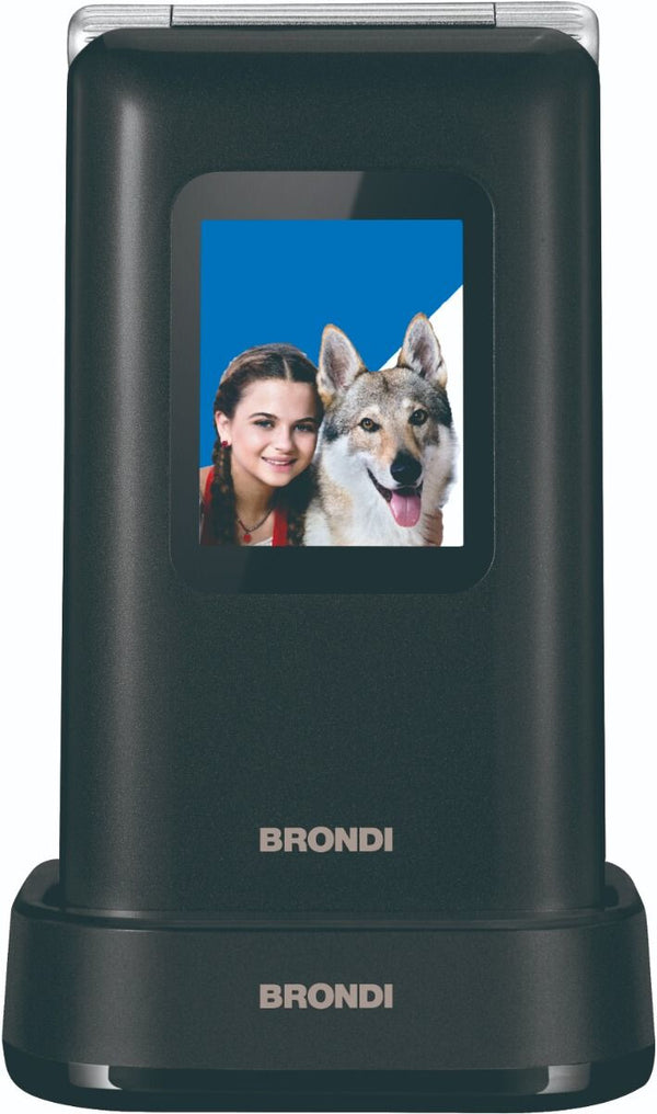 Brondi Amico Prezioso 4,5 cm (1.77") Sort, Metallic Feature telefon