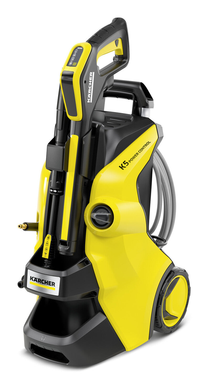 Kärcher K 5 Power Control Flex højtryksrenser Stående Elektrisk 500 l/t Sort, Gul