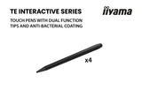 iiyama TE6513A-B2AG skilte display Interaktivt fladpanel 163,8 cm (64.5") Wi-Fi 500 cd/m² 4K Ultra HD Sort Berøringsskærm Indbygget processer Android 24/7
