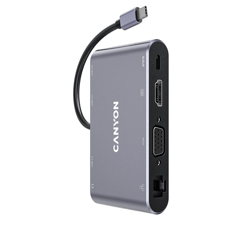 Canyon DS-14 USB 3.2 Gen 1 (3.1 Gen 1) Type-C Grå