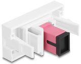 DeLOCK 90895 stikkontakt SC Violet, Hvid