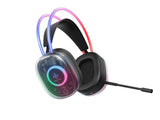 Deltaco Gaming DH230 Semi-transparent Gaming Headset, RGB powered Headband