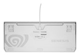 GENESIS Thor 230 TKL White Outemu Brown tastatur Spil USB + RF Wireless + Bluetooth QWERTY Hvid
