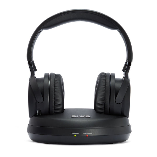 Aiwa WHF-930D hovedtelefoner/headset Trådløs TV Sort