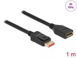 DeLOCK 87070 DisplayPort kabel 1 m Sort