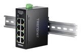Trendnet TI-ELC80 netværksswitch Ikke administreret Fast Ethernet (10/100) Sort