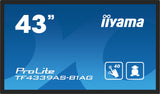 iiyama TF4339AS-B1AG computerskærm 108 cm (42.5") 3840 x 2160 pixel 4K Ultra HD LED Berøringsskærm Sort