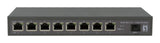 LevelOne GEP-0925 netværksswitch Ikke administreret 2.5G Ethernet (100/1000/2500) Strøm over Ethernet (PoE) Sort
