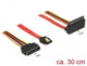 DeLOCK 85515 SATA-kabel SATA 15-stik 1 x SATA 22 pin, 1 x SATA 7 pin Flerfarvet