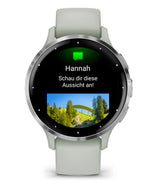 Garmin Venu 3S 3,05 cm (1.2") AMOLED 41 mm Digital 390 x 390 pixel Berøringsskærm Grå, Sølv Wi-Fi GPS (satellit)