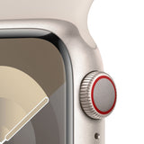 Apple Watch Series 9 41 mm Digital 352 x 430 pixel Berøringsskærm 4G Beige Wi-Fi GPS (satellit)